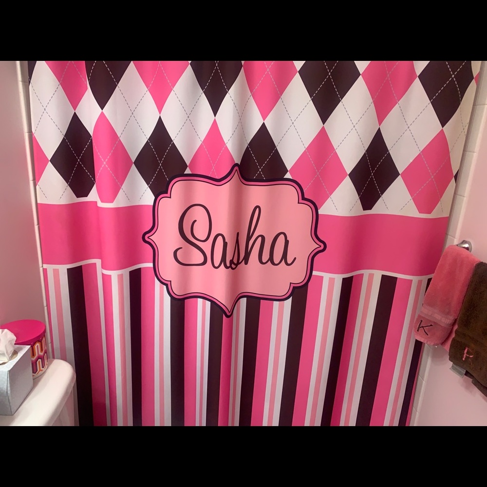Sasha shower curtain custom made